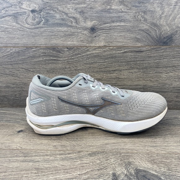 Mizuno Wave Rider 25 Waveknit Athletic Sneakers Shoes Women's Size 9 Gray - Picture 6 of 14